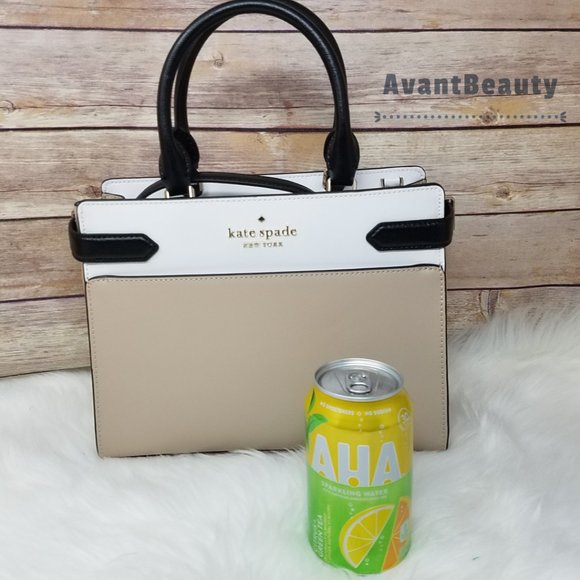 Kate Spade Staci Medium Satchel Warm Beige NWT - Picture 4 of 12